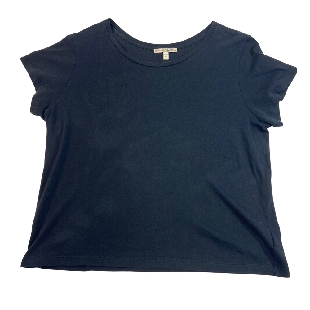 Express One Eleven Black‎ T-Shirt Womens Large Short Sleeve Casual Top